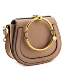 Chloe Biscotti Beige Calfskin & Suede Small Nile Bracelet Bag
