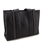Chloe Black Calfskin Medium Woody Tote