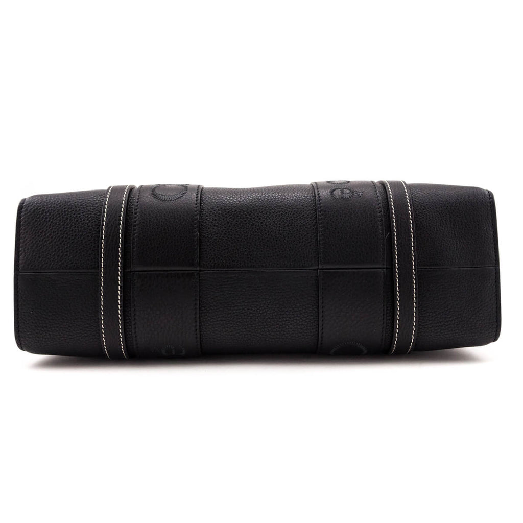 Chloe Black Calfskin Medium Woody Tote