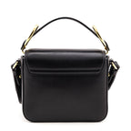 Chloe Black Calfskin Suede Mini C Crossbody Bag