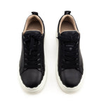 Chloe Black Leather Low Top Lauren Sneakers Size US 6 | EU 36