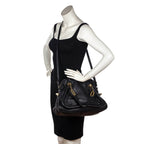 Chloe Black Pebbled Leather Medium Paraty