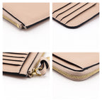 Chloe Blush Nude Grained Calfskin Alphabet Card Holder