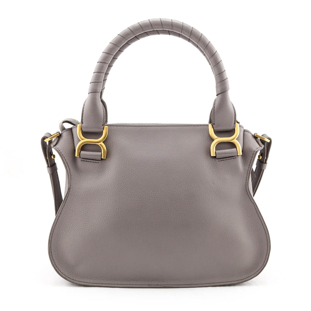Chloe Cashmere Grey Calfskin Small Marcie Satchel