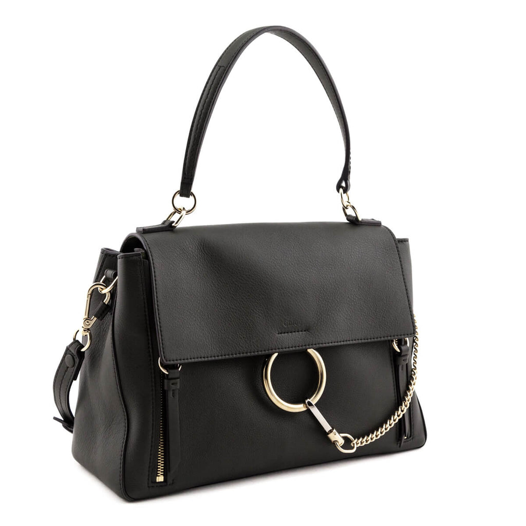 Chloe Deep Forest Calfskin Medium Faye Day Shoulder Bag