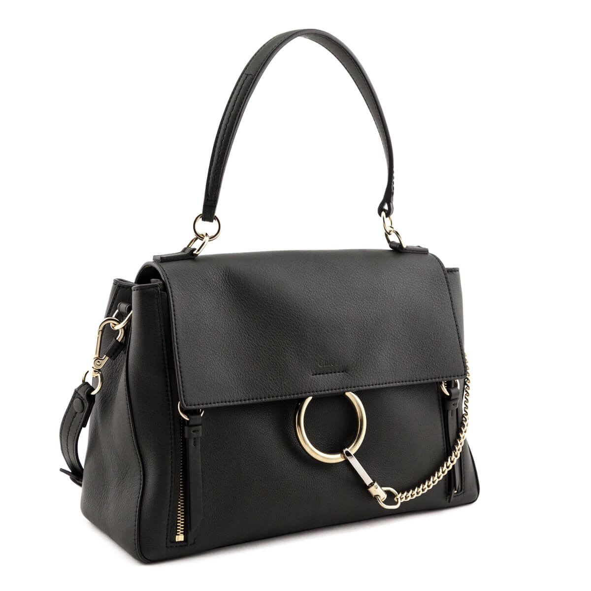 Chloe Deep Forest Calfskin Medium Faye Day Shoulder Bag