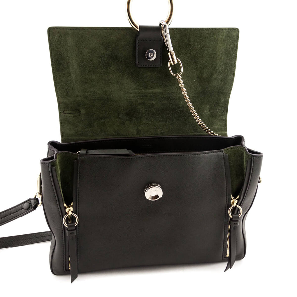 Chloe Deep Forest Calfskin Medium Faye Day Shoulder Bag