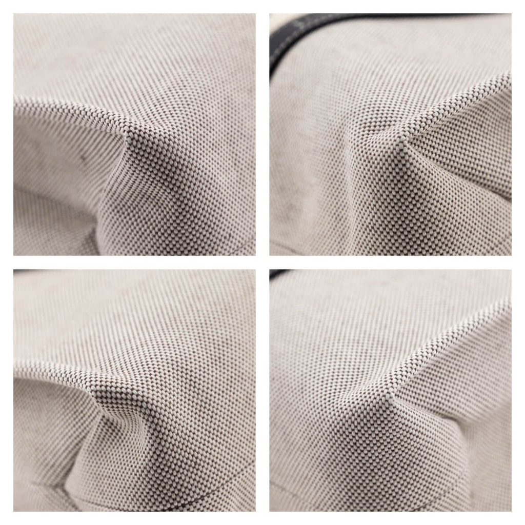 Chloe Linen Canvas & Calfskin Large Woody Tote
