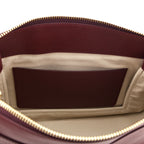 Chloe Plum Leather & Suede Medium Roy Shoulder Bag