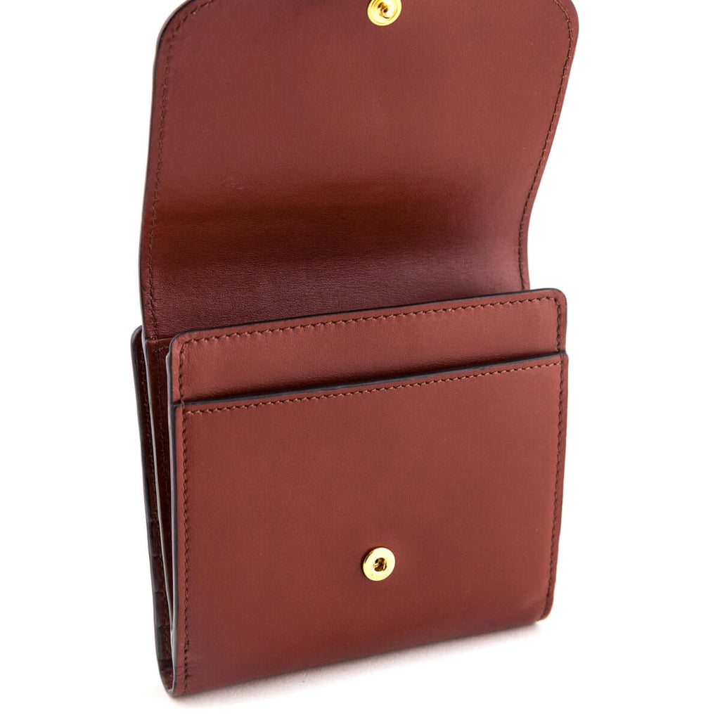 Chloe Sepia Brown Calfskin C Wallet