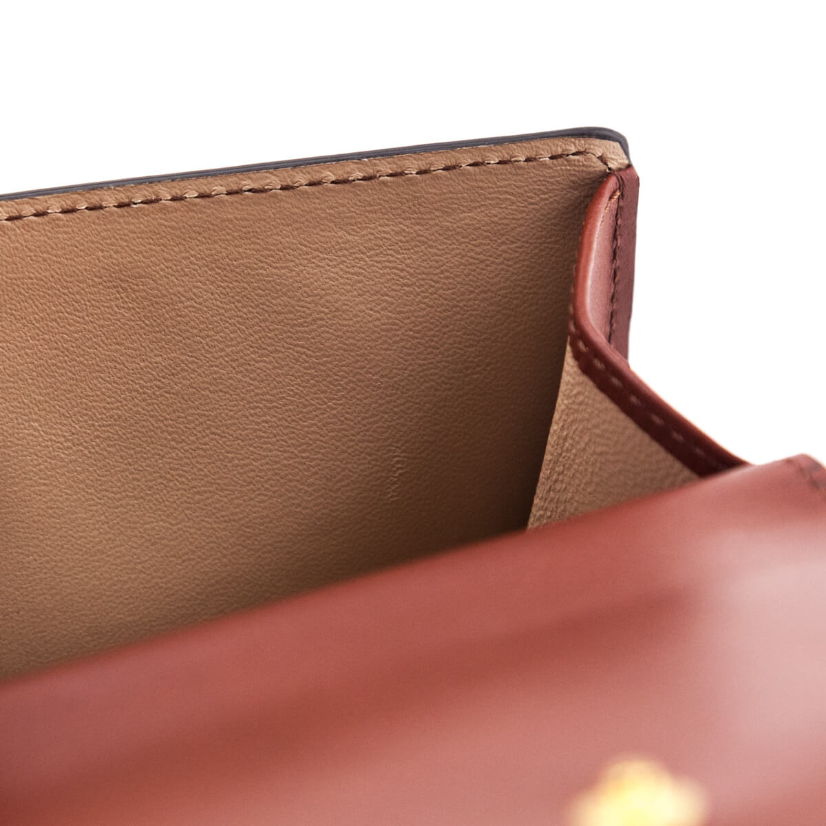 Chloe Sepia Brown Calfskin C Wallet