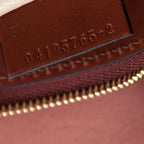 Chloe Sepia Brown Shiny Goatskin & Calfskin Aby Chain Shoulder Bag