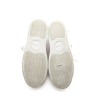 Chloe White & Tan Leather Low Top Lauren Sneakers Size US 6 | US 36