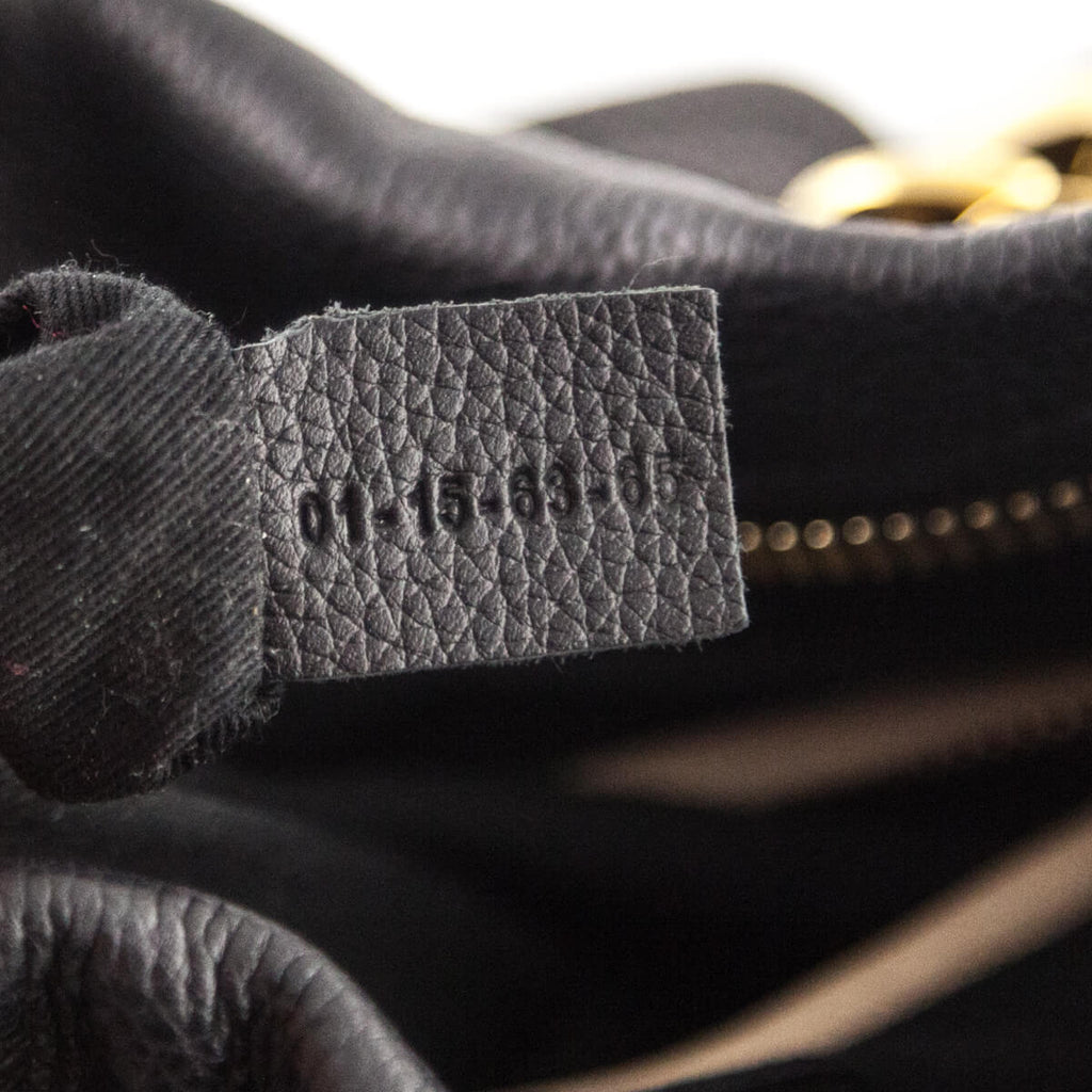 Chloe Black Pebbled Leather Medium Paraty