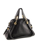 Chloe Black Pebbled Leather Medium Paraty