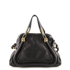 Chloe Black Pebbled Leather Medium Paraty