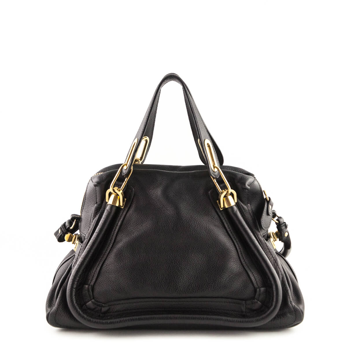 Chloe Black Pebbled Leather Medium Paraty