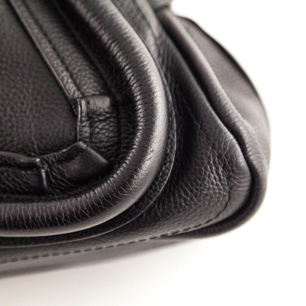 Chloe Black Pebbled Leather Medium Paraty