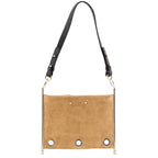 Chloe Blushy Pink Two-Tone Suede & Leather Roy Convertible Shoulder Bag