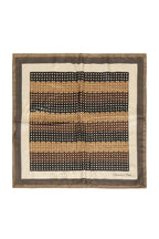 Christian Dior - Beige & Brown Woven Print Scarf