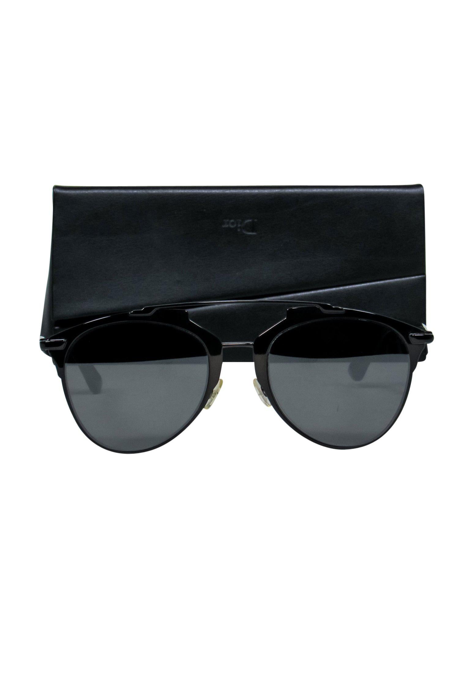Christian Dior - Black Aviator-Style Sunglasses