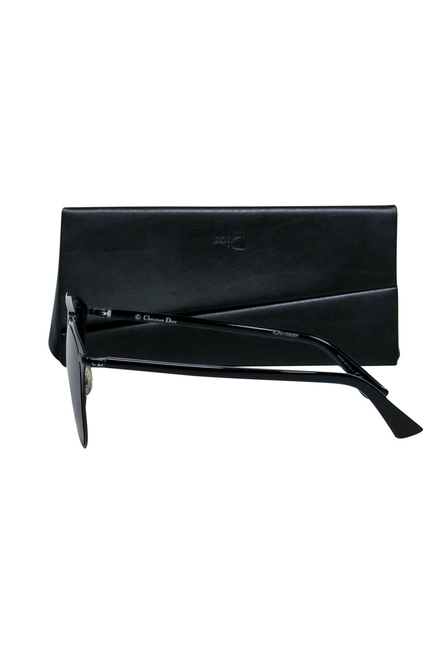 Christian Dior - Black Aviator-Style Sunglasses