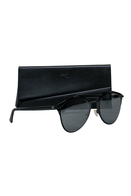 Christian Dior - Black Aviator-Style Sunglasses