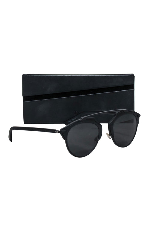 Christian Dior - Black Cat Eye Aviator Sunglasses