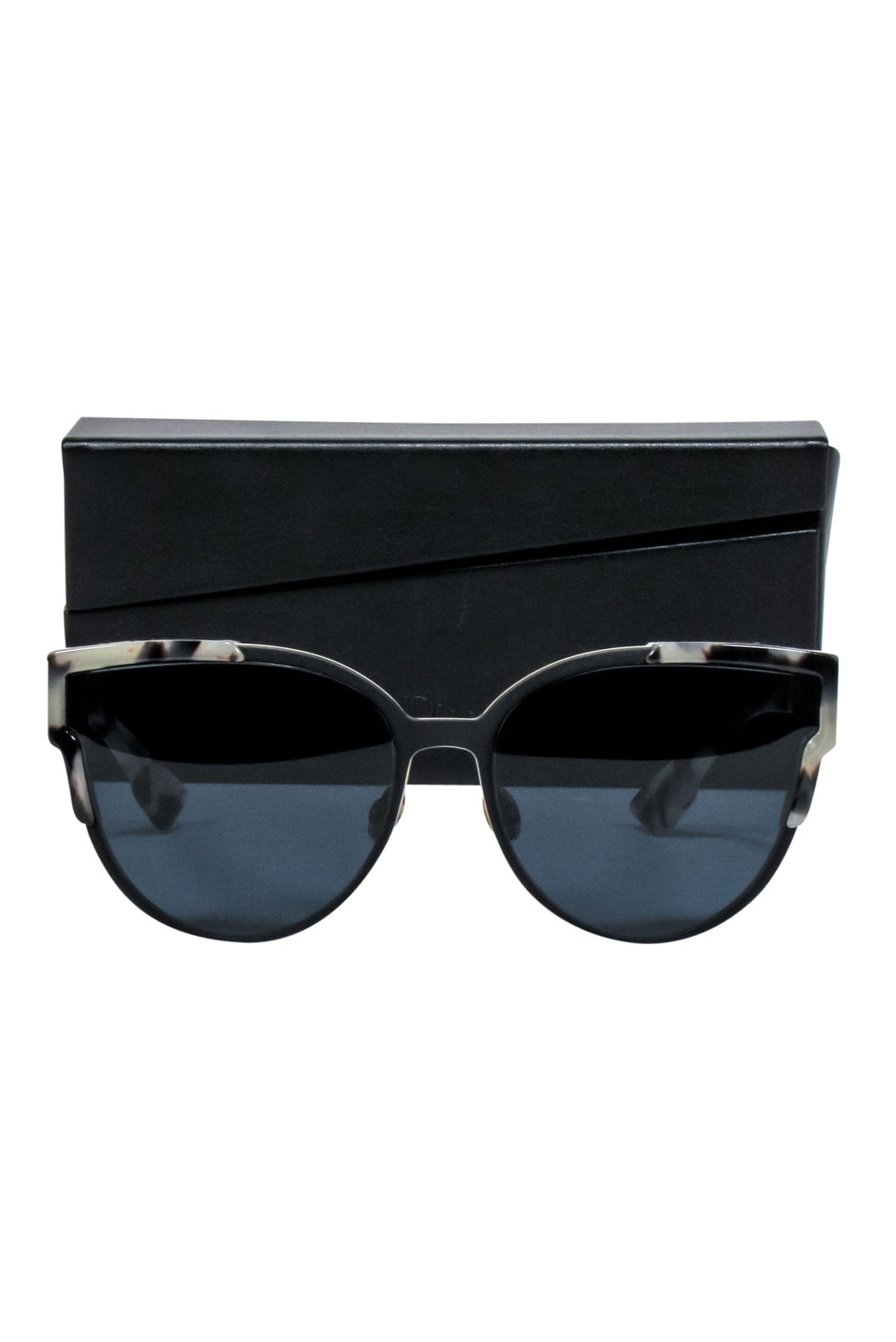 Christian Dior - Black & Cream Tortoise Cat Eye Sunglasses