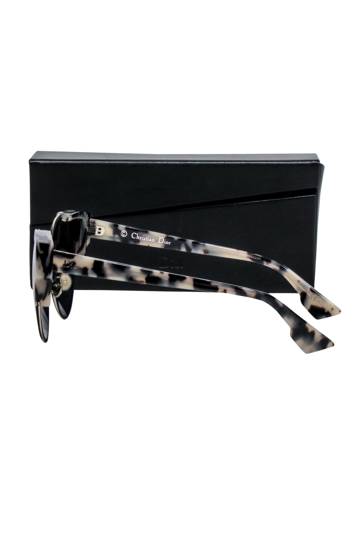 Christian Dior - Black & Cream Tortoise Cat Eye Sunglasses
