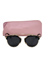 Christian Dior - Black & Gold Aviator Sunglasses