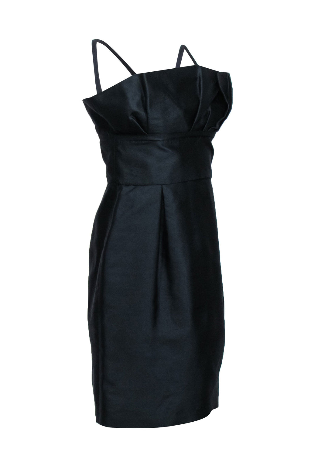 Christian Dior - Black Structured Sleeveless Mini Dress Sz 6