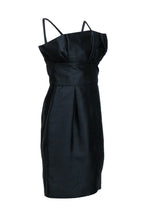 Christian Dior - Black Structured Sleeveless Mini Dress Sz 6