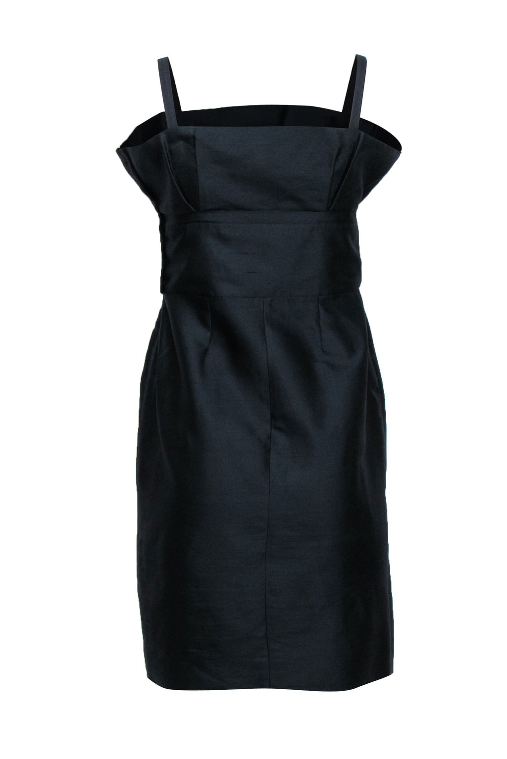 Christian Dior - Black Structured Sleeveless Mini Dress Sz 6