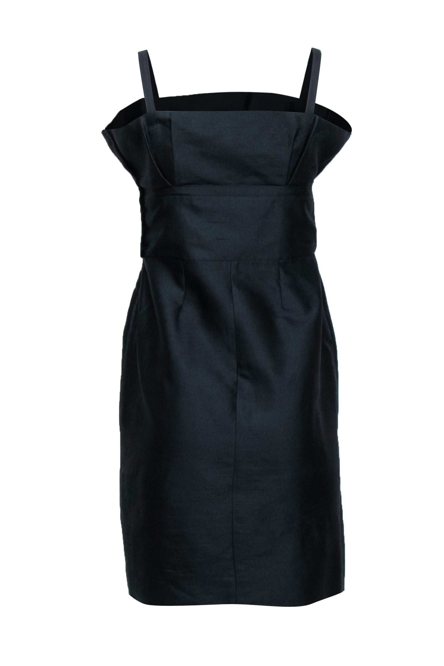Christian Dior - Black Structured Sleeveless Mini Dress Sz 6