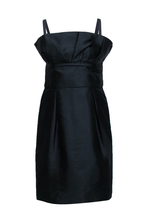 Christian Dior - Black Structured Sleeveless Mini Dress Sz 6