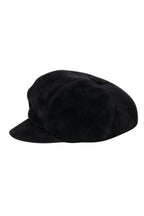Christian Dior - Black Suede Newspaper Cap Hat Sz