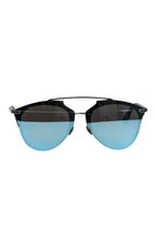 Christian Dior - Blue & Silver Reflective Aviator Sunglasses