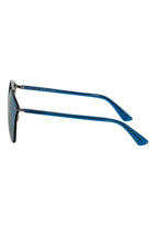 Christian Dior - Blue & Silver Reflective Aviator Sunglasses
