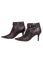 Christian Dior - Brown Zipper Detail Shor Boots Sz 7