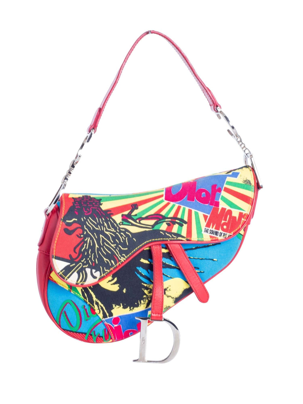 Christian Dior Collectible Rasta Mania Saddle Bag Multicolor
