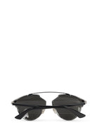 Christian Dior "Dior So Real S" Cat Eye Sunglasses Silver Black