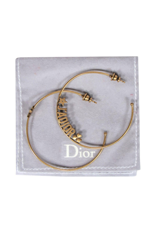 Christian Dior - Gold Open Hoop 