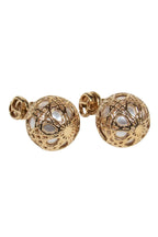 Christian Dior - Gold & Pearl Art Deco Resin "Tribales" Earrings