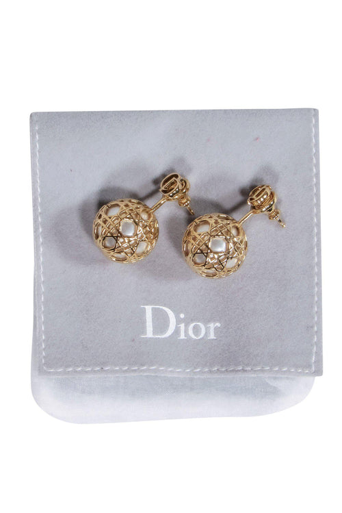Christian Dior - Gold & Pearl Art Deco Resin 
