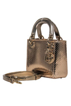 Christian Dior - Gold Snakeskin "Lady Dior" Convertible Crossbody