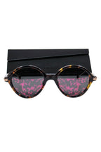 Christian Dior - Gold & Two-Tone Tortoiseshell Sunglasses w/ Pink Mirrored Lenses