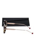 Christian Dior - Gold & Two-Tone Tortoiseshell Sunglasses w/ Pink Mirrored Lenses
