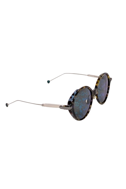Christian Dior - Green Tortoise Print Round 