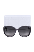 Christian Dior - Grey Large Round Sunglasses w/ Tortoise Legs